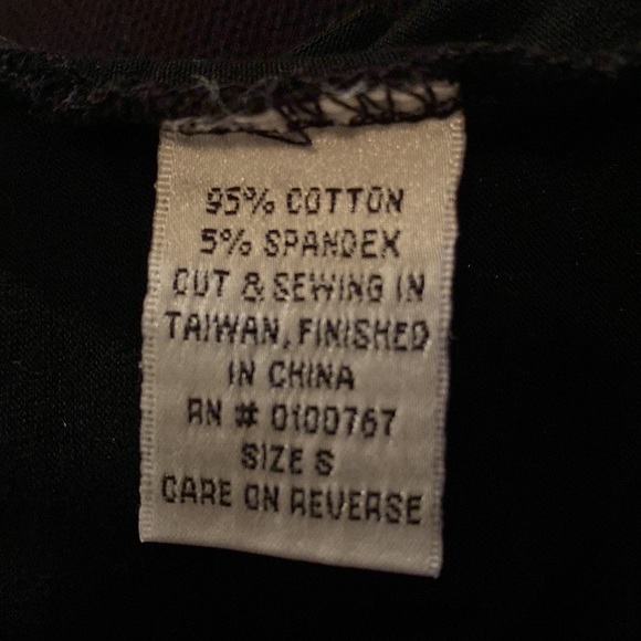 R & B Collections Vintage Black Top with Rhinestones - Picture 6 of 7